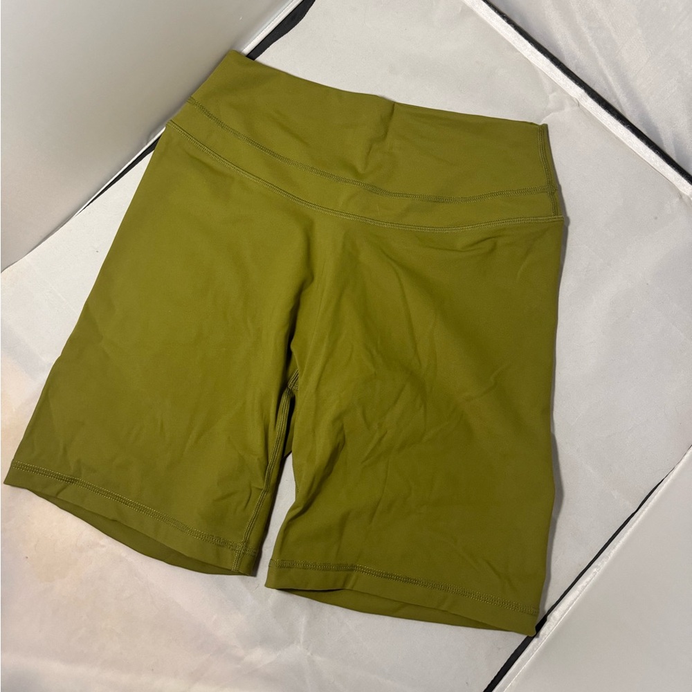 Oner Unified High Waisted Shorts - Olive Green